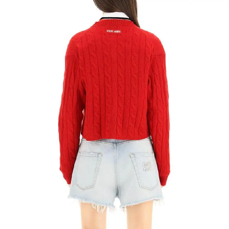 MIU MIU SS22 Knitwear Women's Red-2
