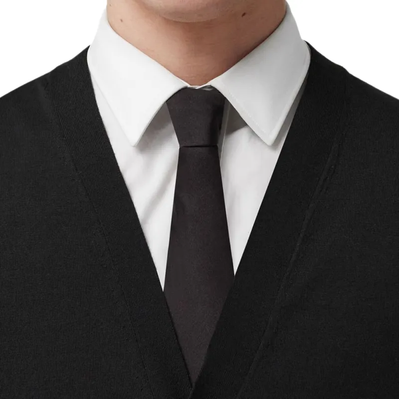 Burberry Wool And Silk V Neck Cardigan-4