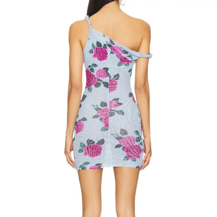 GOOD AMERICAN Slip Dress Women's Blue-1