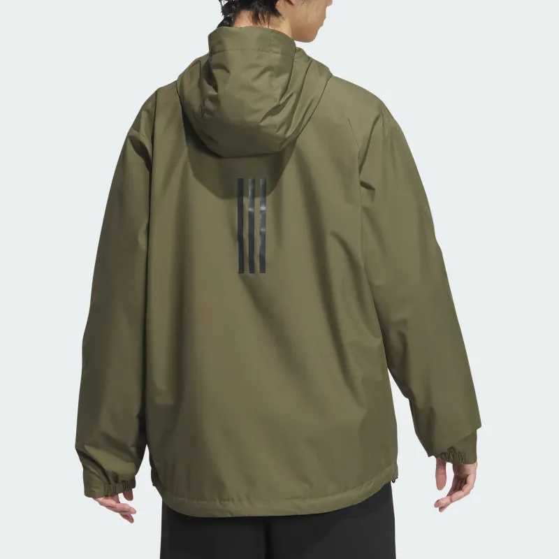 Adidas Woven Jacket Jackets Coats Men's Strata Olive Green-2