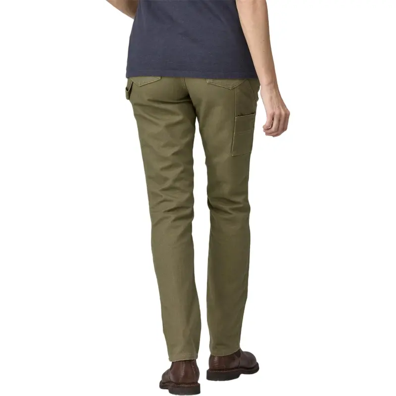 Patagonia Slim All Seasons Hemp Pants Long Cargo Pants Women's Green-3