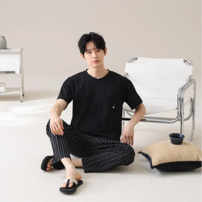HUADAOJI Men Pajama Sets-4