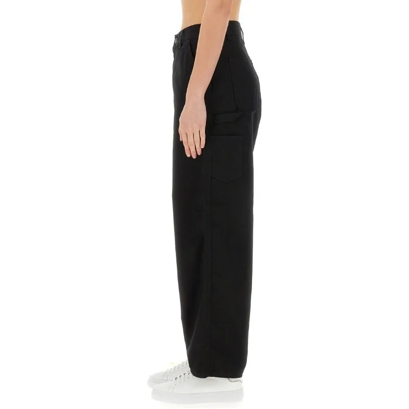 Carhartt WIP Single Knee SS25 Casual Pants Women's Black-4