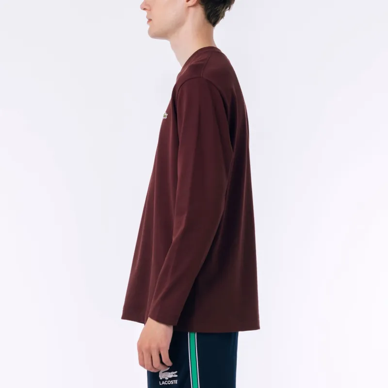 LACOSTE T Shirts Men Bordeaux-3