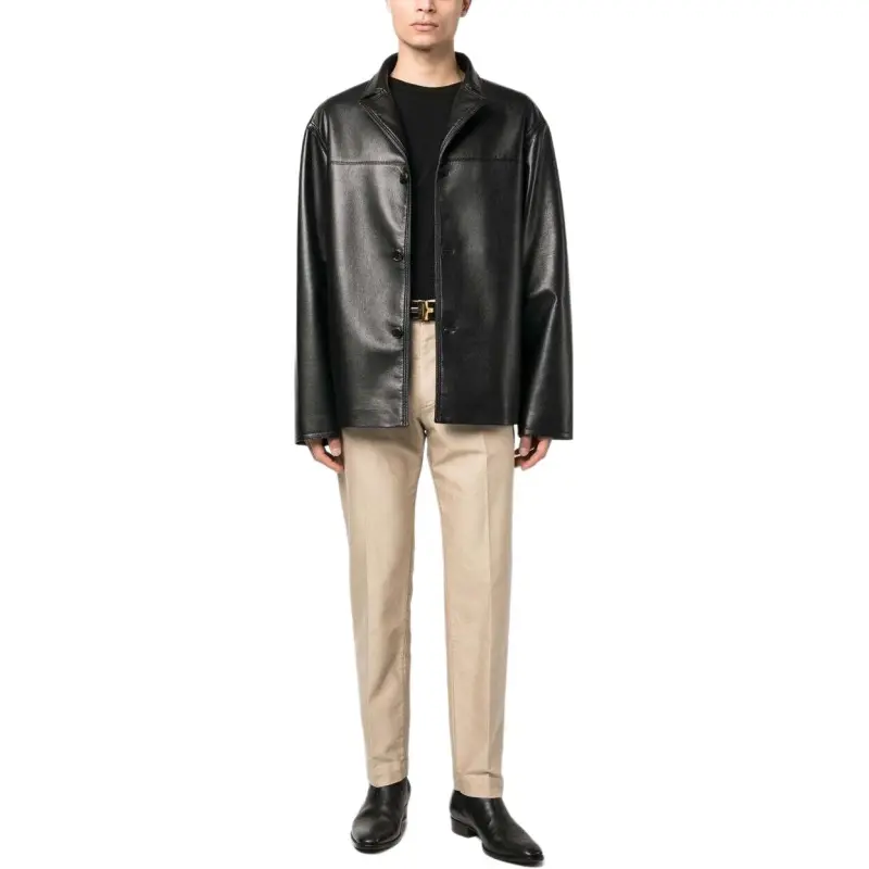 TOM FORD Logo Patch Straight Leg Tailored Trousers-2