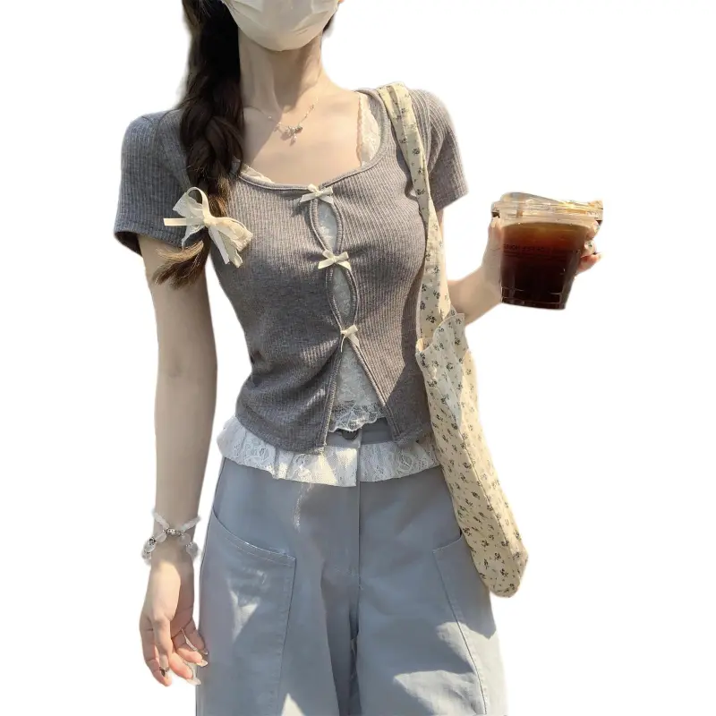 Flowers In Water T Shirt Women's-4