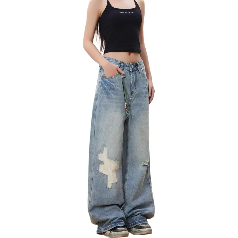 Concubine Zhu Jeans Women's Blue-1