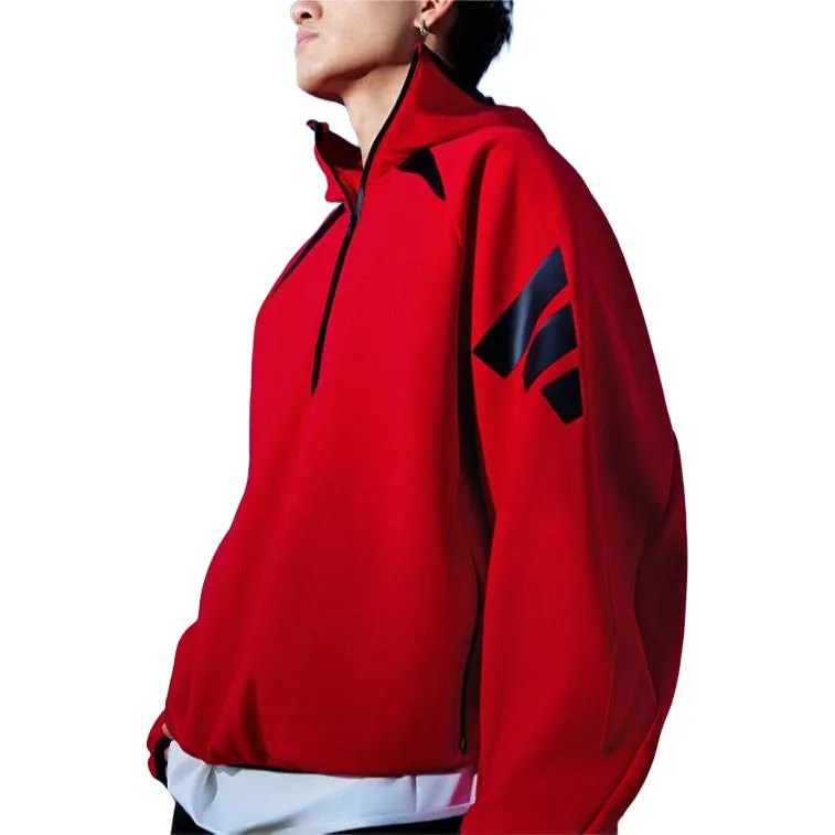 Adidas FW24 FUTURE STYLE PRE SWEATSHIRT Men's Light Scarlet-2