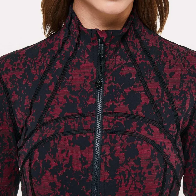 Lululemon Define Jackets & Coats Women's Red And Black Jacquard-2
