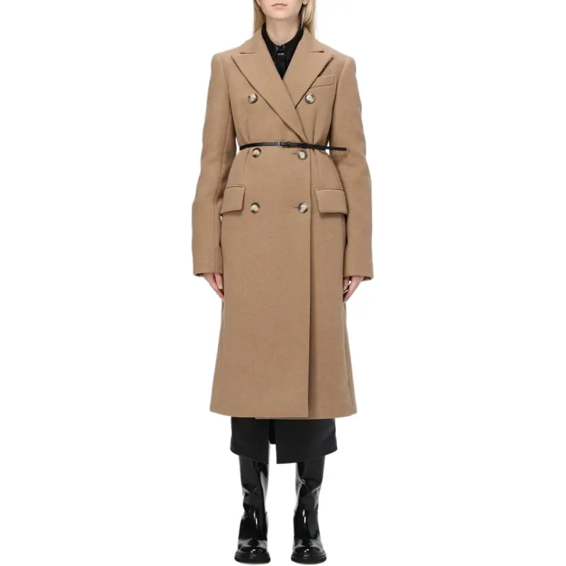 SportMax Double Breasted Belted Trench Coat-2