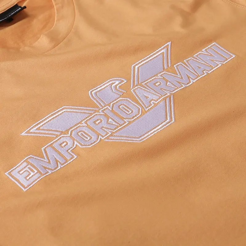 EMPORIO ARMANI T Shirts Men Orange-4