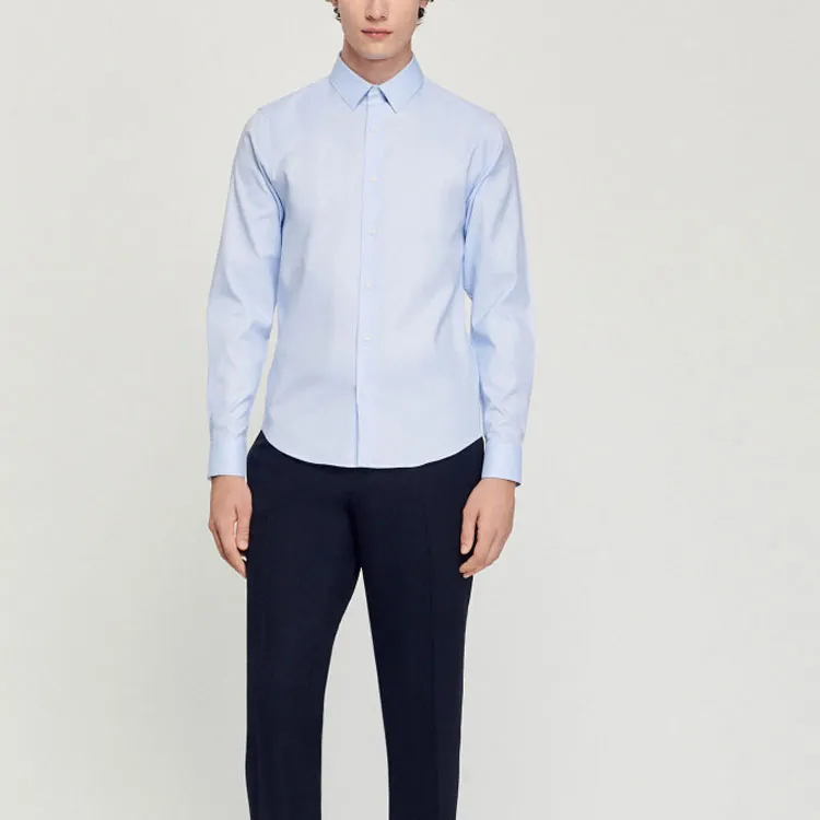 Sandro Shirts Men Sky Blue-2