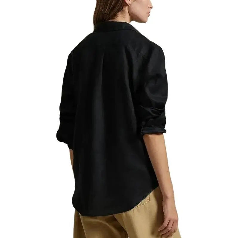 Polo Ralph Lauren Logo Embroidered Curved Hem Polo Shirt-4