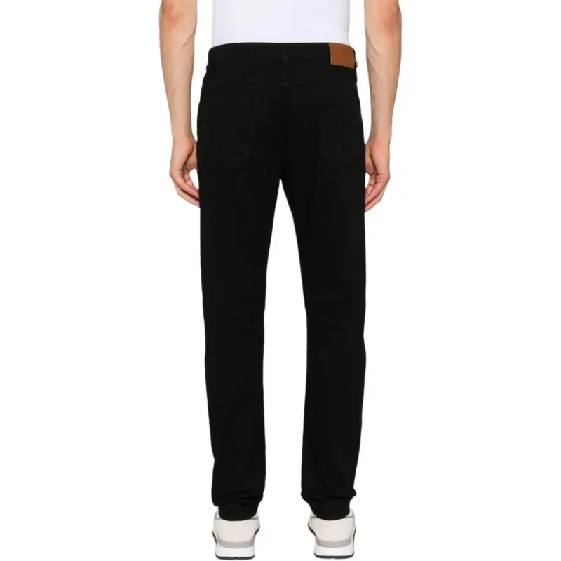 Brunello Cucinelli Logo Patch Straight Leg Jeans-4