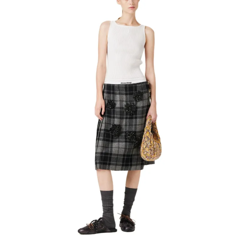 MIU MIU FW24 Tank Top Women's White-1