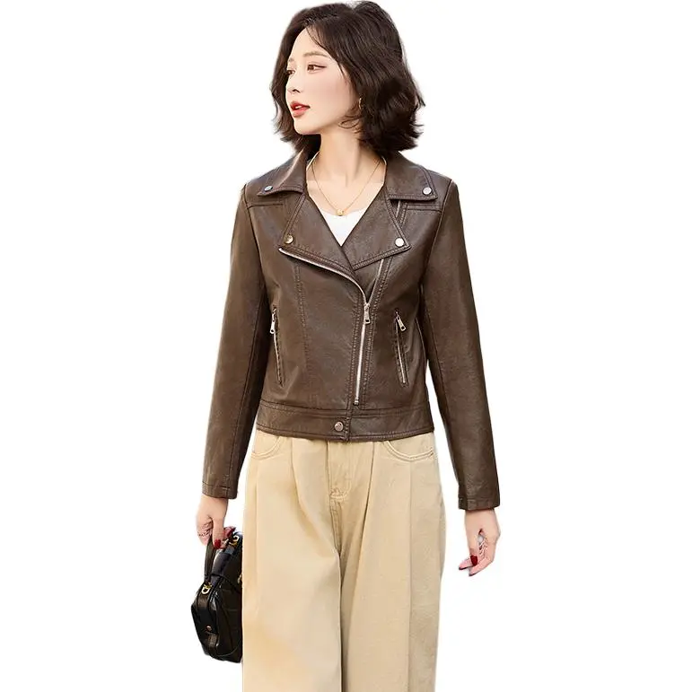 Yi Mengyuan Leather Jacket Women's-2