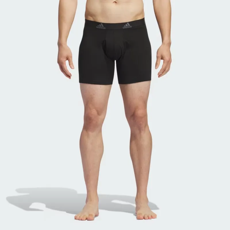 Adidas Free Shipping With AdiClub Performance Mesh Graphic Boxer Briefs 3 Pack-1