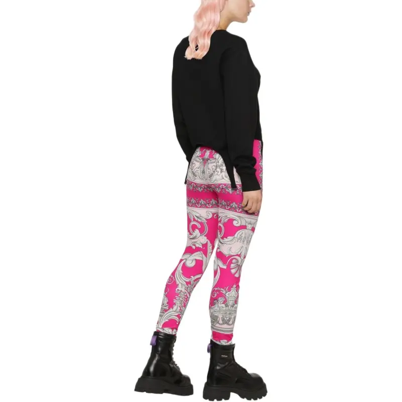 VERSACE Leggings Women's Red-4