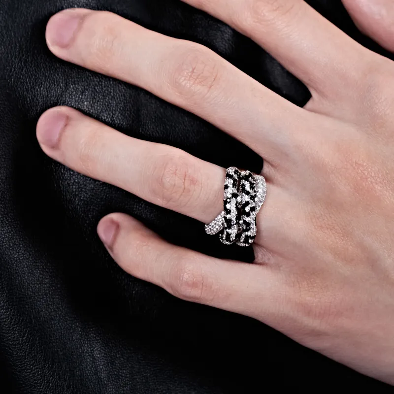 NothingButMini White Gold Plated Copper Rings Unisex-1