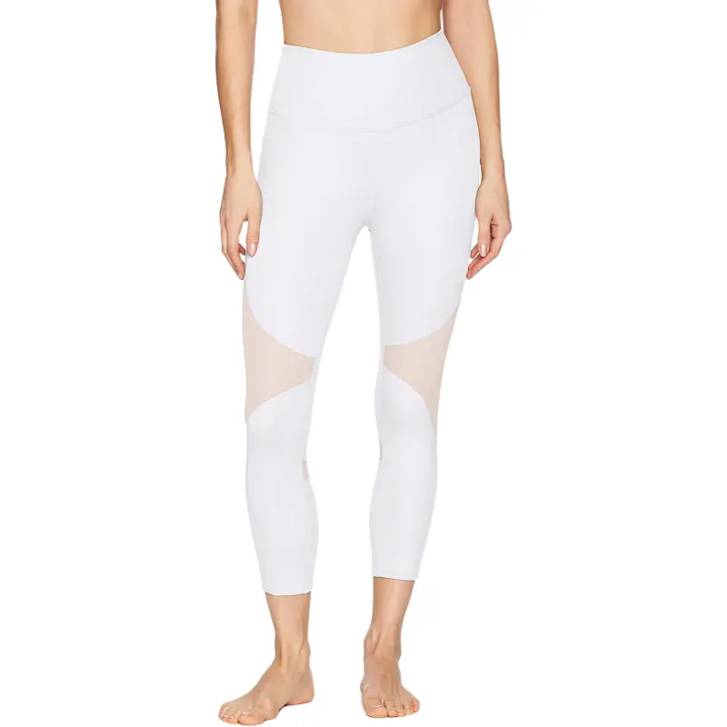 Alo Yoga HIGH WAIST COAST CAPRI Sports Pants Women's White-5