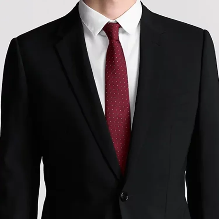 DIOR Mulberry Silk Ties Men's Burgundy-2