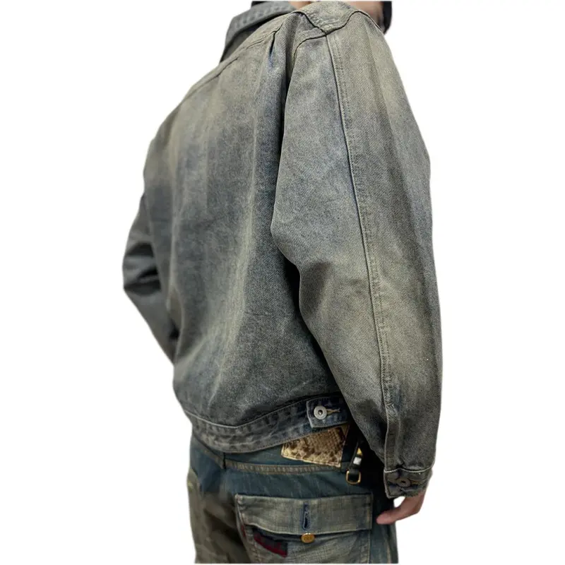 WANNA LAB SS25 Jackets Coats Unisex Washed Blue-2