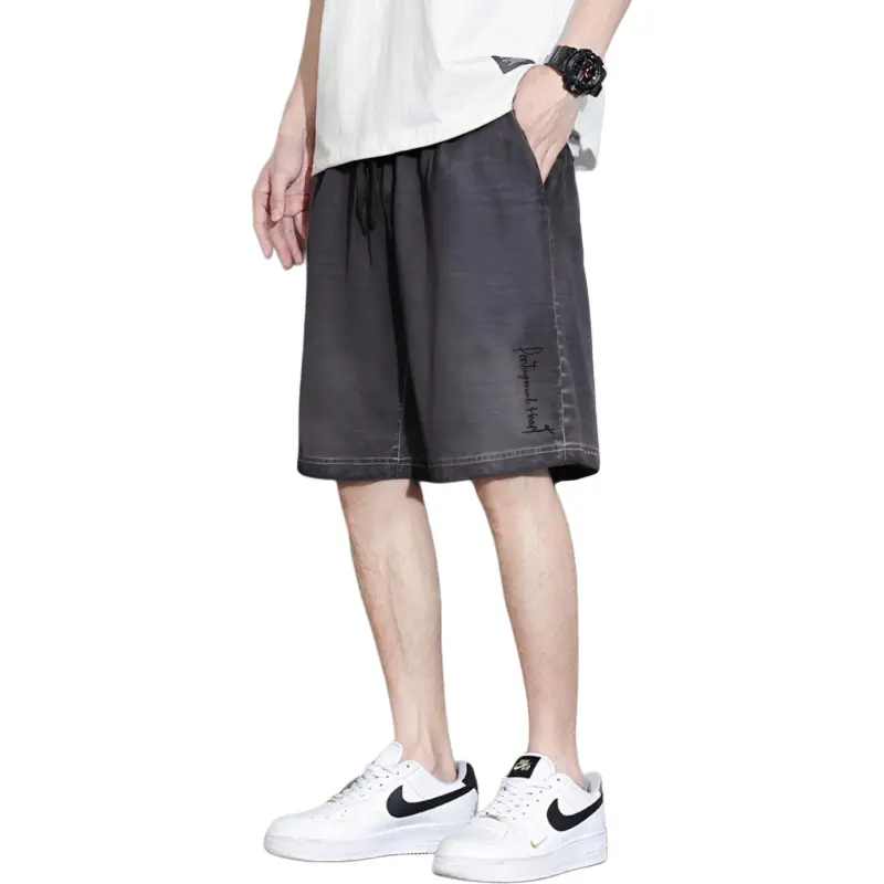PENTAGONAL HEART Knitted Fabric Casual Shorts Unisex-7
