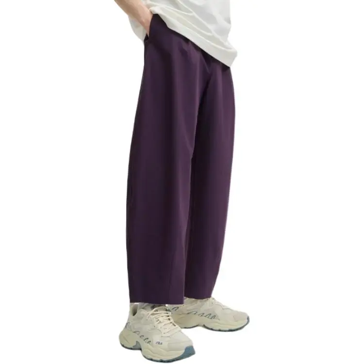 FILA ORIGINALE Knitted Sports Pants Men's Purple Deep Color-4