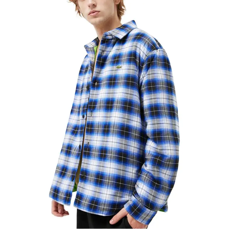 LACOSTE Puffer Jacket Men's White/Blue-2