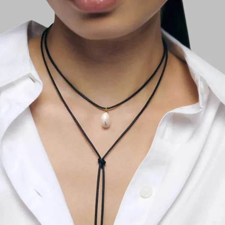 Monica Vinader Pearl Necklaces Women's Gold-2