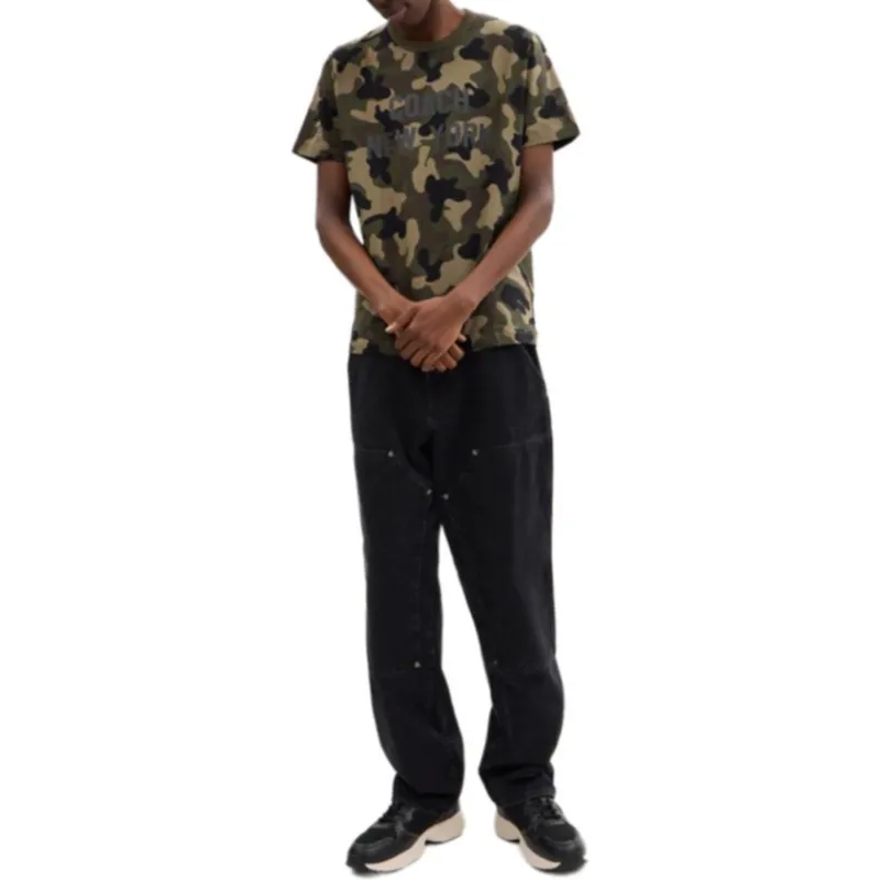 COACH T-Shirts Men Green-2