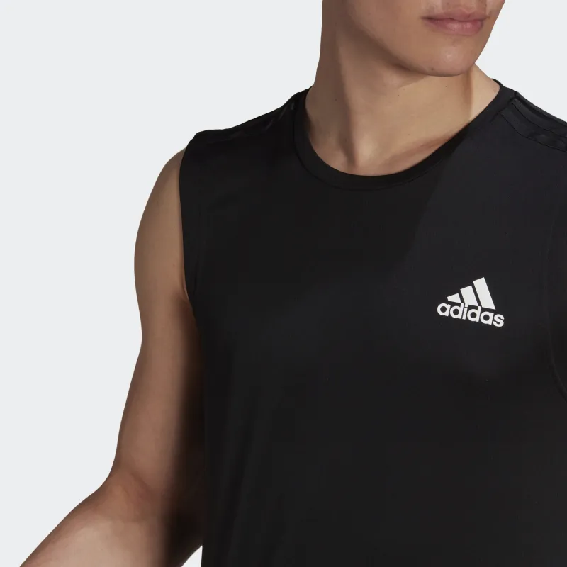 Adidas Tank Tops Men Black-4