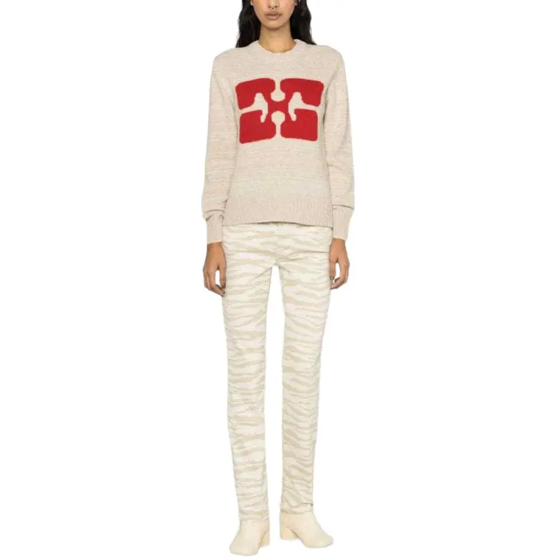 GANNI Logo intarsia Jumper-2