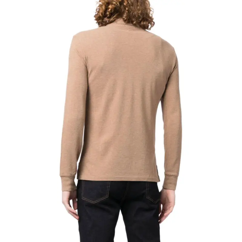 Polo Ralph Lauren Pony Embroidered Long Sleeved Polo Shirt-2