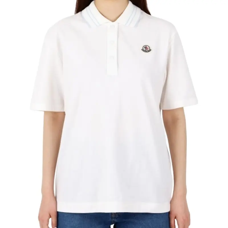 Moncler Logo Patch Short Sleeved Polo Shirt-2