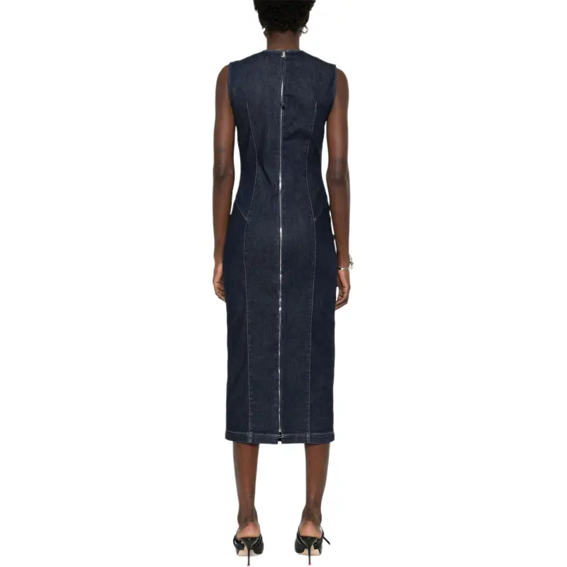 SportMax Geranio Denim Midi Dress-2