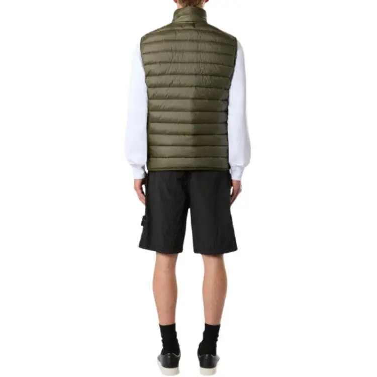STONE ISLAND Compass Patch High Neck Padded Gilet-4