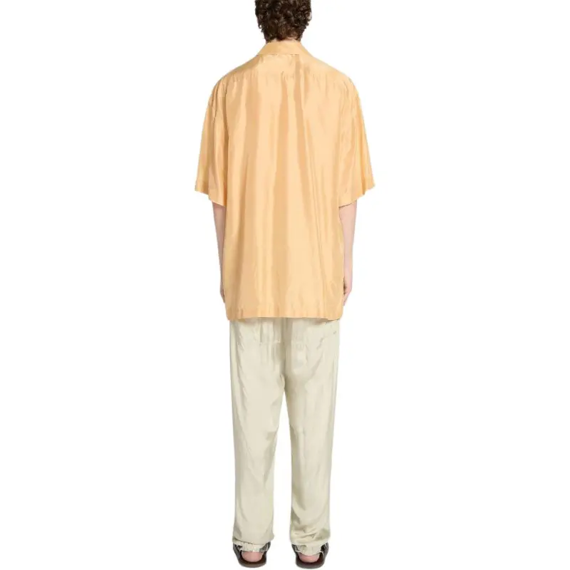 DRIES VAN NOTEN Silk Short Sleeve Shirt-2