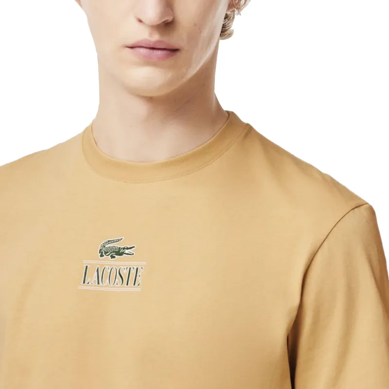 LACOSTE T Shirts Unisex Beige-3