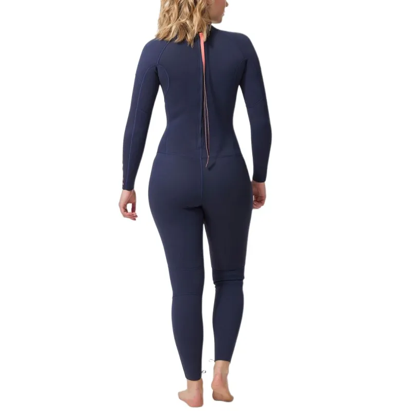 DECATHLON OLAIAN100 Collection SURF Wetsuit Women's Dark Navy Blue/Coral Pink-2