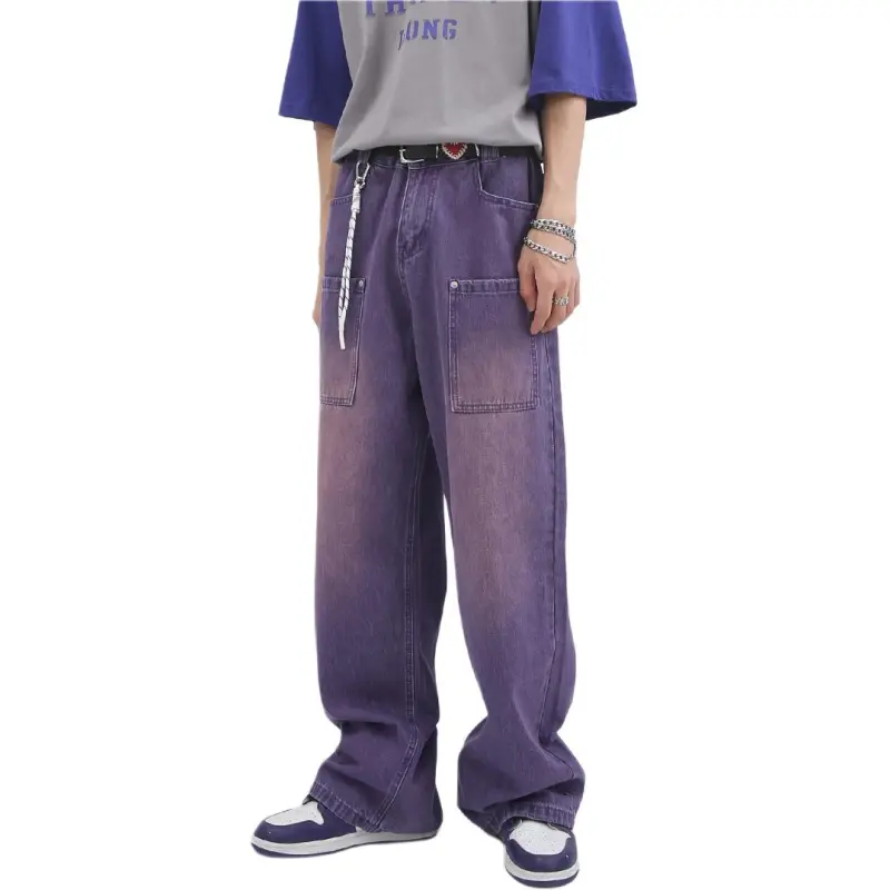 Concubine Zhu Jeans Unisex Purple-2