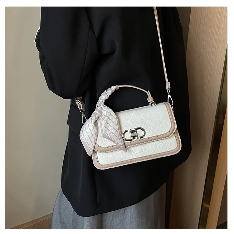 SUN ERATH&U PU Handbag Women's Silver & Yellow & Khaki & White & Black & Pink & Umber & Green & Coffee & Black-8