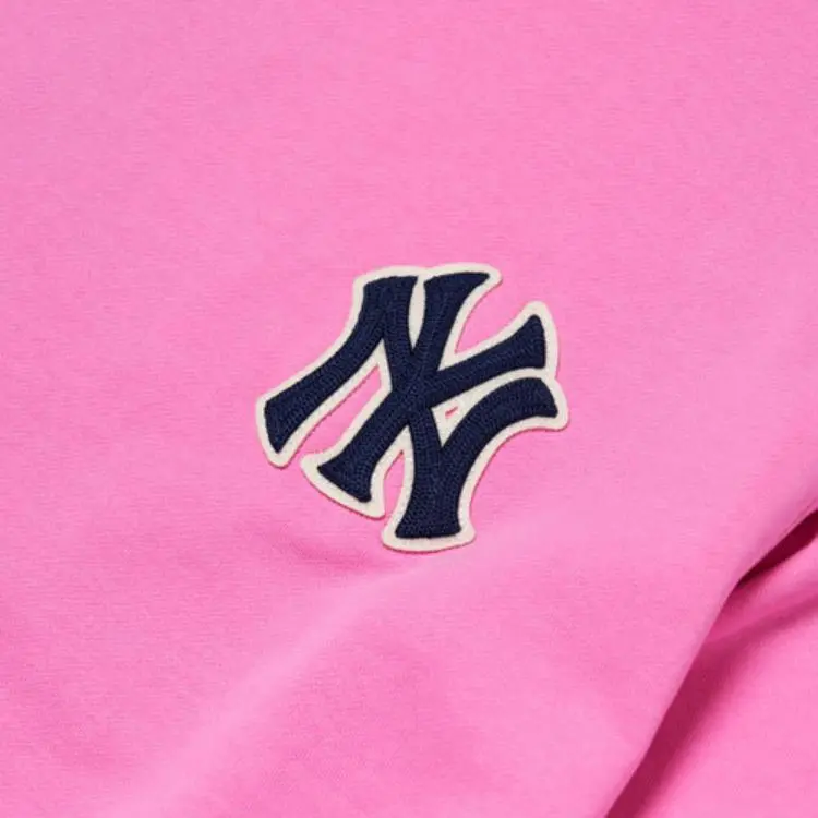 MLB Old Flower Sweatshirt Unisex Dark Pink-2