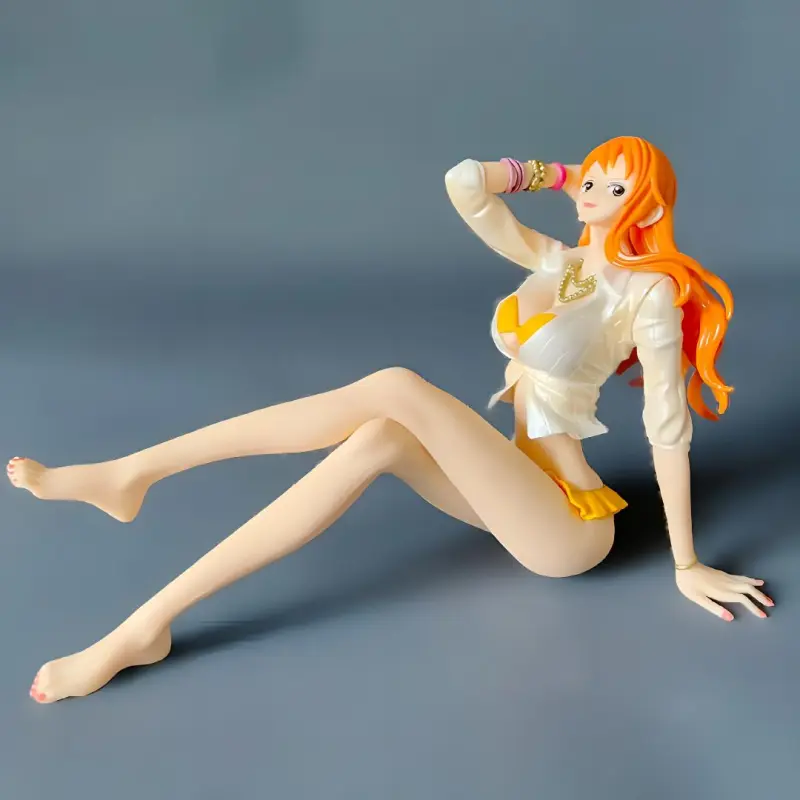 BANPRESTO Sparkling Charm Nami Swimsuit Sitting Posture Bonus Gifts-1