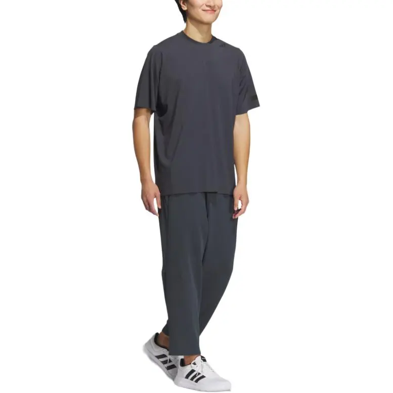 Adidas T Shirt Men's Dark Heather Gray-2