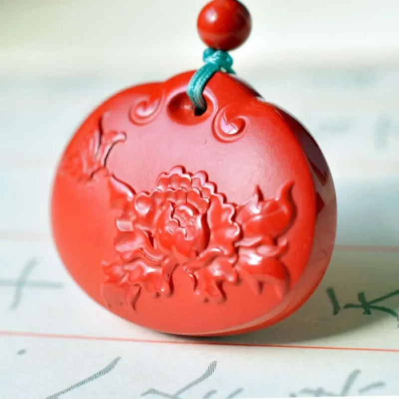 JUNWEN Cinnabar Necklaces Unisex-4