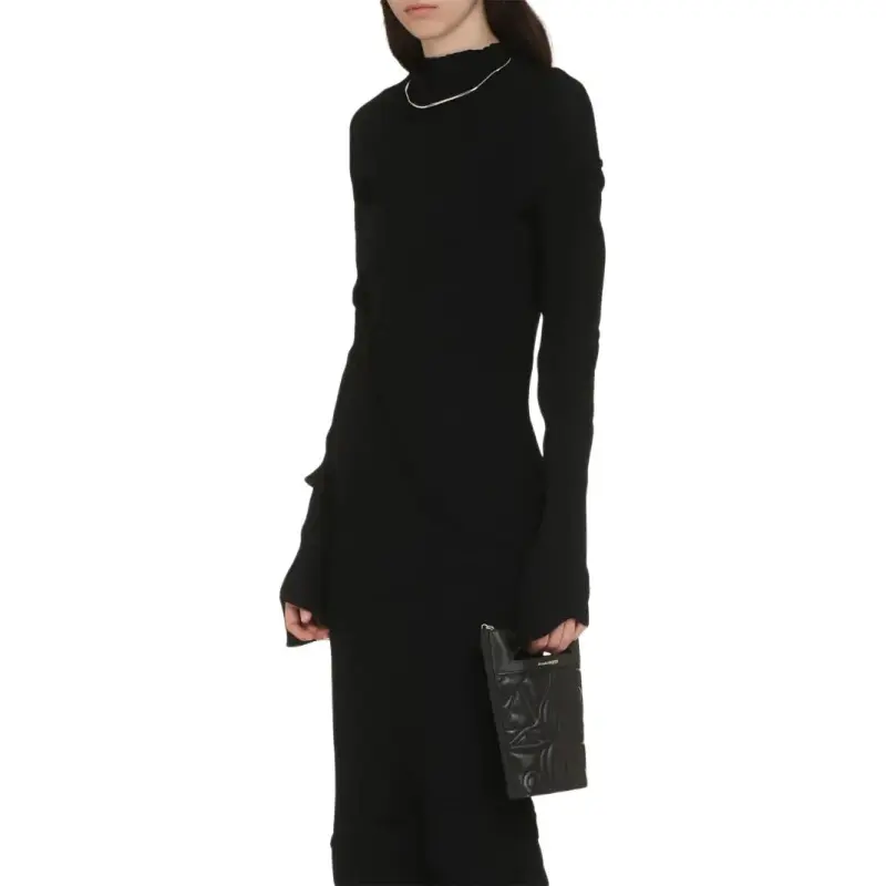 Balenciaga Spiral Ribbed knit Maxi Dress-2