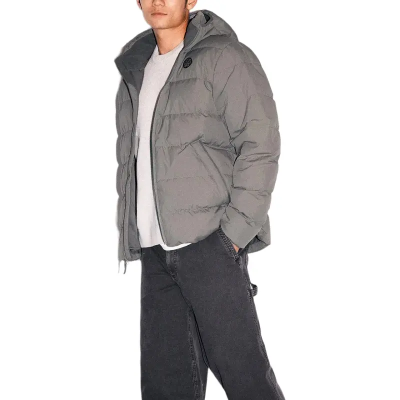 Abercrombie＆Fitch Down Jacket Men's Gray-2