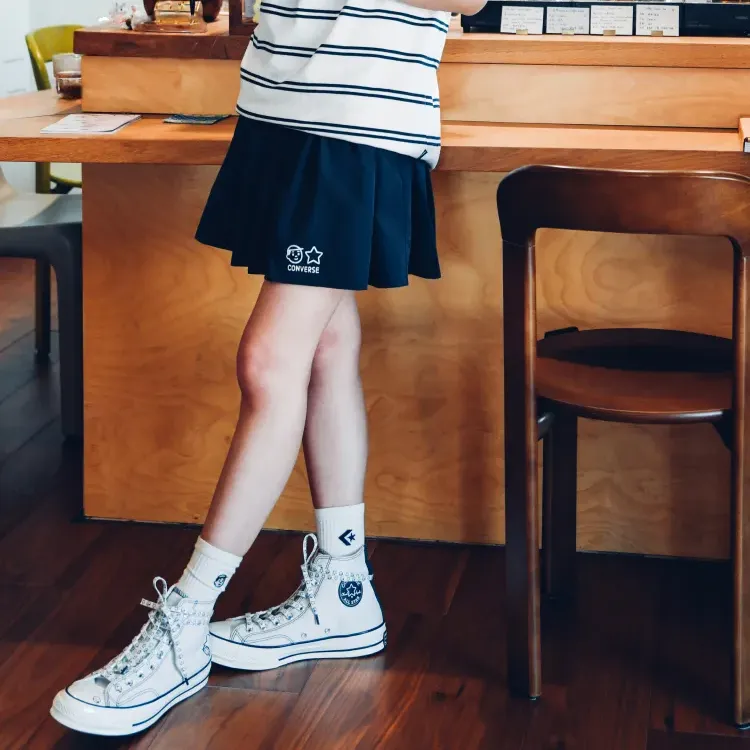 Converse x Noritake SS25 Casual Short Skirts Women's Blue-2