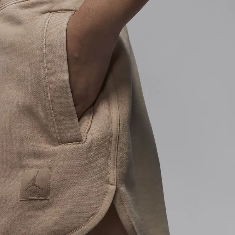 Jordan Flight Fleece Casual Shorts Women's Khaki-5